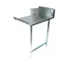 BK Resources BKCDT-48-R 48" Clean Straight Dishtable w/ Right Table, 10" Backsplash, Galvanized Legs 1 image