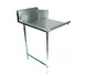 BK Resources BKCDT-72-L 72" Clean Straight Dishtable w/ Left Table, 10" Backsplash, Galvanized Legs 1 image