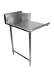 BK Resources BKCDT6-72-L-SS 72" Clean Straight Dishtable, 16‑Gauge Top - 10" Splash / Left to Right 1 image