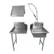 BK Resources BKDTK-48-R-G 48" Dishtable Package w/ Pre-Rinse Basket, Soiled&Clean Dishtables 1 image