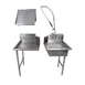 BK Resources BKDTK6-26-R-G-SS Dishtable Package w/ Pre-Rinse Unit&Basket, Soiled&Clean Dishtables 1 image