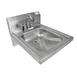 BK Resources BKHS-ADA-D-P-G 14" Wall Mounted Hand Sink with Wrist Faucet - 18 gauge 1 image