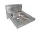 BK Resources BKHS-ADA-D 14" Wall Mounted Hand Sink without Faucet - 18 gauge 1 image