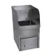 BK Resources BKHS-D-SS-SKTS 9" Wall Mounted Hand Sink without Faucet - with Towel Dispenser 1 image