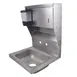 BK Resources BKHS-W-1410-4D-TD 14" Wall Mounted Hand Sink without Faucet with Soap&Towel Dispenser 1 image