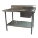 BK Resources BKMPT-3072S-R 72" Work Table with Prep Sink, Bowl On Right - 18 Gauge 1 image