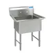 BK Resources BKS-1-15-14S One Compartment Sink, 20"W X 20-13/16"D X 43-3/4"H 1 image