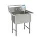 BK Resources BKS-1-1824-14S One Compartment Sink, 23"W X 29-13/16"D X 43-3/4"H 1 image