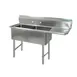 BK Resources BKS-2-1620-12-18RS Sink, Two Compartment 1 image