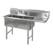 BK Resources BKS-2-18-12-18RS Sink, Two Compartment 1 image