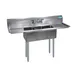BK Resources BKS-3-1014-10-15T 60" Three Compartment Sink, 10"W x 14"L Bowl With 2 Drainboards 1 image