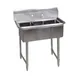 BK Resources BKS-3-1014-10S Three Compartment Sink, 35-1/2"W X 19-13/16"D X 39-3/4"H 1 image