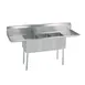 BK Resources BKS-3-2030-14-24T 108" Three Compartment Sink, 20"W x 30"L Bowl With 2 Drainboards 1 image