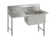 BK Resources BKS6-1-24-14-24LS One Compartment Sink, 52-3/16"W X 29-1/2"D X 44-1/16"H 1 image