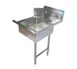 BK Resources BKSDT-26-R-SS 26" Straight Soiled Dishtable w/ Right Table, Pre-Rinse Sink 1 image