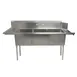 BK Resources BKSDT-3-1820-14-LS 72" Dishtable with Potsinks, Left Drainboard, 3 Bowls, Soiled 1 image