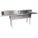 BK Resources BKSDT-3-20-12-20RS 100" Dishtable with Potsinks, Right Drainboard, 3 Bowls, Soiled 1 image
