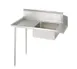 BK Resources BKSDT-36-L 36" Straight Soiled Dishtable w/ Left Table, Pre-Rinse Sink, 10" Backsplash 1 image