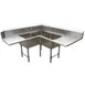 BK Resources BKSDT-CO3-2012-RS 65" Dishtable with Potsinks, Right Drainboard, 3 Bowls, Soiled 1 image