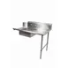 BK Resources BKSDT6-36-R-SS 36" Straight Soiled Dishtable w/ Right Table, Pre-Rinse Sink, 10" Backsplash 1 image