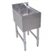 BK Resources UB4-21-1014HSS12-P-G 12" Underbar Sink Units, 1 Compartment without Drainboard 1 image