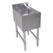 BK Resources UB4-21-1014HSS 14" Underbar Sink Units, 1 Compartment without Drainboard 1 image