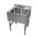 BK Resources UB4-21-224S 24" Underbar Sink Units, 2 Compartment without Drainboard 1 image