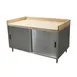 BK Resources CMBT-3060S Chef Table, Cabinet Base with Sliding Doors 1 image