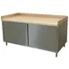 BK Resources CMBT-3072H Chef Table, Cabinet Base with Hinged Doors 1 image