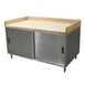 BK Resources CMBT-3648S Chef Table, Cabinet Base with Sliding Doors 1 image