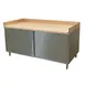 BK Resources CMBT-3672HL Chef Table, Cabinet Base with Hinged Doors & Lock 1 image