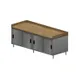 BK Resources CMBT-3696S Chef Table, Cabinet Base with Sliding Doors 1 image