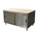 BK Resources CMT-3060S Chef Table, Cabinet Base with Sliding Doors 1 image