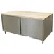 BK Resources CMT-3072H Chef Table, Cabinet Base with Hinged Doors 1 image