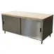BK Resources CMT-3072S Chef Table, Cabinet Base with Sliding Doors 1 image