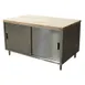 BK Resources CMT-3660S Chef Table, Cabinet Base with Sliding Doors 1 image