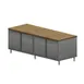 BK Resources CMT-3696H Chef Table, Cabinet Base with Hinged Doors 1 image