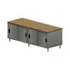 BK Resources CMT-3696S Chef Table, Cabinet Base with Sliding Doors 1 image