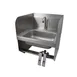 BK Resources CP-D1410SS-KV-PG 14" Wall Mounted Hand Sink w/Faucet & Knee Valves - Premier Case Pack 1 image