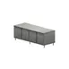 BK Resources CST-30120HL 120" Cabinet Base Hinged Doors Work Table with 4 Doors & Lock 1 image