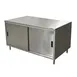 BK Resources CST-3060S2 Cabinet Base with Sliding Doors Chef Table, 60"W x 30"D / Dual Access 1 image