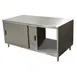 BK Resources CST-3072S2 Cabinet Base with Sliding Doors Chef Table, 72"W x 30"D / Dual Access 1 image
