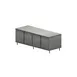 BK Resources CST-3084HL2 84" Cabinet Base Dual Access Hinged Doors Work Table w/ (2) 4 Doors & Lock 1 image