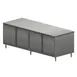 BK Resources CST-3096HL2 96" Cabinet Base Dual Access Hinged Doors Work Table w/ (2) 4 Doors & Locks 1 image