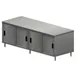 BK Resources CST-3096S2 Sliding Doors Chef Table with 8 Doors, 96"W x 30"D / Dual Access 1 image