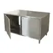 BK Resources CST-3660HL2 60" Cabinet Base Dual Access Hinged Doors Work Table with Locks 1 image