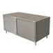 BK Resources CST-3684H 84" Cabinet Base Hinged Doors Work Table 1 image