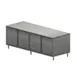 BK Resources CST-3696H 96" Cabinet Base Hinged Doors Work Table with 4 Doors 1 image