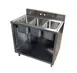 BK Resources CSTR5-3-1014 36" Three Compartment Sink, 10"W x 14"L Bowl Without Drainboard 1 image