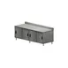 BK Resources CSTR5-30120S Cabinet Base with Sliding Doors Chef Table, 120"W x 30"D / Backsplash 1 image